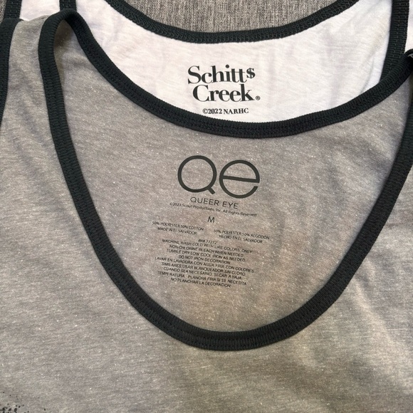 2 Size Medium Graphic Tank Tops, Schitts Creek/Queer Eye - Picture 10 of 11